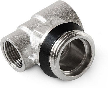 Тройник латунный резьбовой для коллектора с наружной резьбой