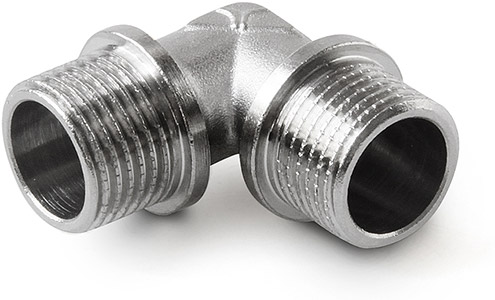 Угольник латунный резьбовой с наружной резьбой